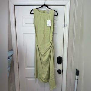 COS asymmetrical midi dress